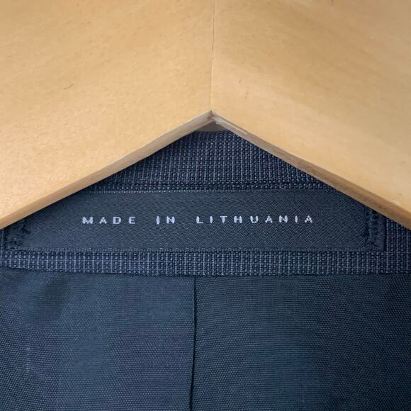 Boss Hugo Size 38R Men's Super 100 Wool Sport Coat Blazer Jacket Charcoal Gray - Picture 8 of 10